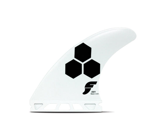Futures Medium AM1 Thermotech Thruster Surfboard Fin White