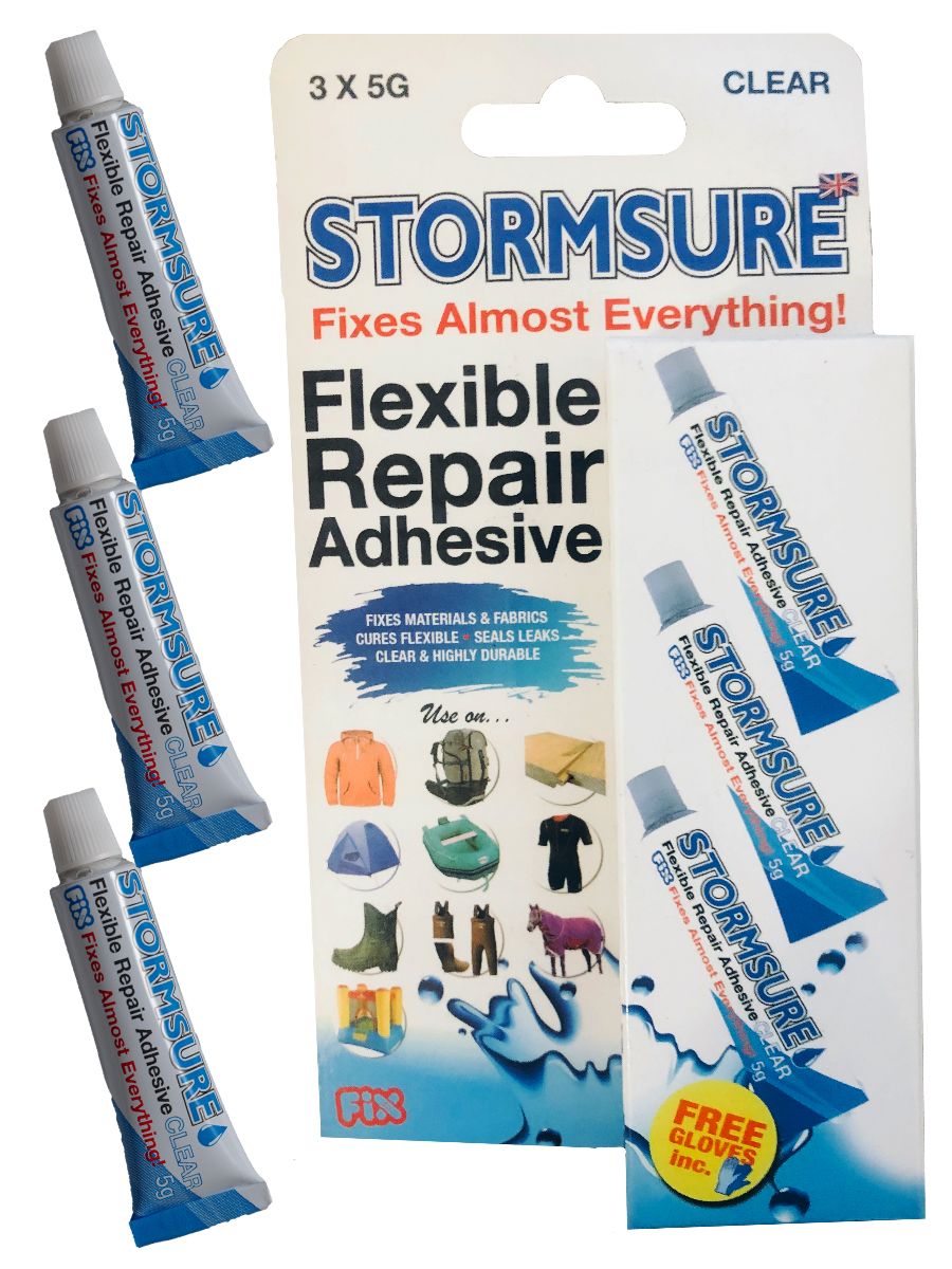 Stormsure Wetsuit Neoprene Adhesive Repair 3 x 5g Tubes Glue